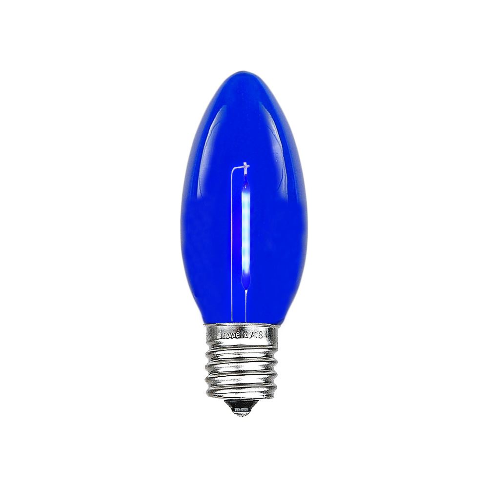 25 Pack C9 LED Outdoor Christmas Replacement Bulbs, Warm White, C9/E17 Base - Picture 8 of 48
