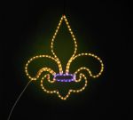 24" Fleur-De-Lis LED Mardi Gras Motif