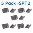 SPT-2 Male Plugs Brown - 5 Pack