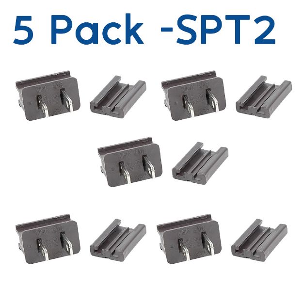 SPT-2 Male Plugs Brown - 5 Pack
