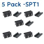 SPT-1 Male Plugs Black - 5 Pack