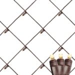 Warm White LED Net Lights 2x10 Brown Wire