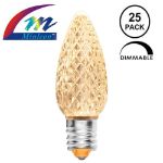 *Minleon* Sun Warm White C9 LED Replacement Bulbs 25 Pack 