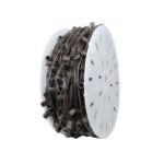 Novelty Lights Commercial Grade C9 1000' Spool 12" Spacing 8 Amp SPT-1 Brown Wire