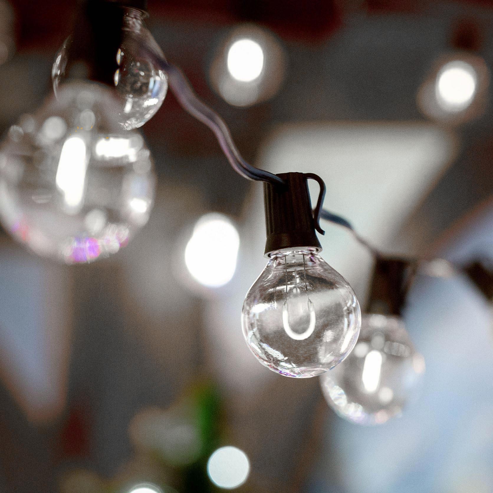 25 Pack LED G40 Plastic Filament Outdoor Globe Replacement Bulbs, Warm White - Bild 35 von 52