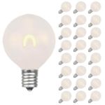 Warm White Satin G40 U-Shaped LED Plastic Flex Filament Replacement Bulbs 25 Pack