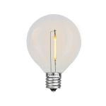 Warm White - G40 - Plastic Filament LED Replacement Bulbs - 25 Pack