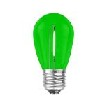 Green S14 LED Plastic Filament Medium Base e26 Bulbs  - 25pk
