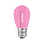 Pink S14 LED Plastic Filament Medium Base e26 Bulbs  - 5pk