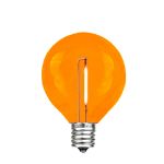 Orange - G40 - Plastic Filament LED Replacement Bulbs - 25 Pack