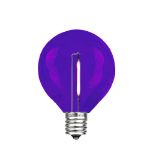 Purple - G40 - Plastic Filament LED Replacement Bulbs - 25 Pack