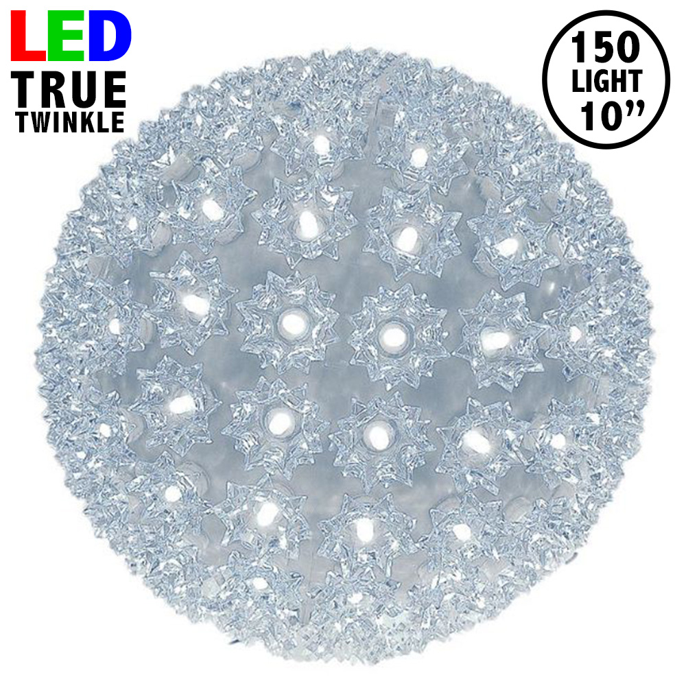 150 LED Pure White True Twinkle Starlight Sphere - Novelty Lights ...