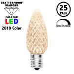 Old Color Warm White C9 LED Replacement Bulbs 25 Pack 