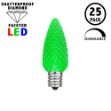 Green C7 LED Replacement Bulbs 25 Pack