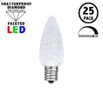 Pure White C7 LED Replacement Bulbs 25 Pack