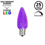 Purple C7 LED Replacement Bulbs 25 Pack