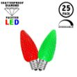 Red/Green C7 LED Replacement Bulbs 25 Pack