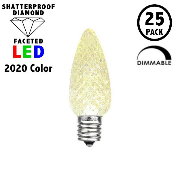 Warm White C7 LED Replacement Bulbs 25 Pack