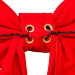 8" Red 3D Velvet Bow