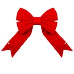 15" Red 3D Velvet Bow