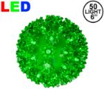 50 Green LED 6" Sphere