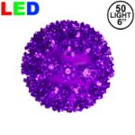 50 Purple LED 6" Sphere