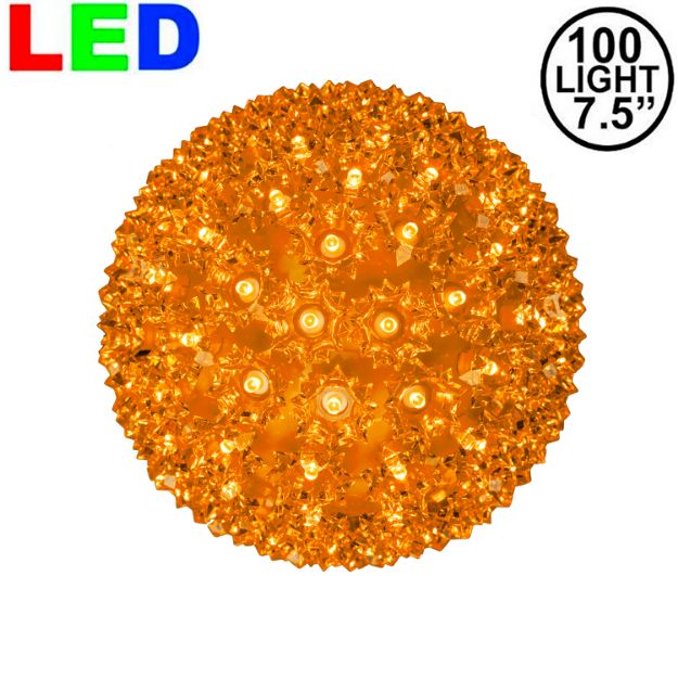 100 Orange LED 7.5" Sphere