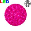 100 Pink LED 7.5" Sphere