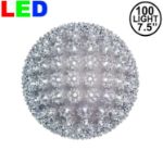 100 Pure White LED 7.5" Sphere