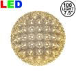 100 Warm White LED 7.5" Sphere 