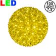 100 Yellow LED 7.5" Sphere