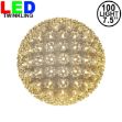 100 Warm White Twinkle LED 7.5" Sphere