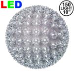 150 Pure White LED 10" Sphere