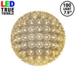 100 *NEW* True Twinkle Warm White LED 7.5" Sphere