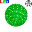 100 Green LED 7.5" Sphere