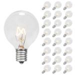 Clear G40 Globe Replacement Bulbs 25 Pack