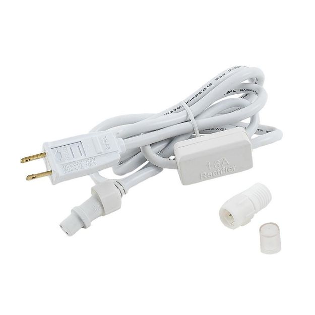 6' LED Rope Light Connector Kit for 1/2" 2 Wire Rope lights (old style)