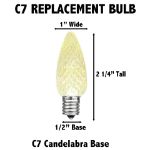 NL Select Warm White C7 LED Replacement Bulbs 25 Pack