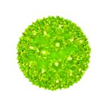 50 Lime Green LED 6" Sphere