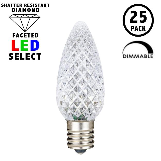 NL Select Pure White C9 LED Replacement Bulbs 25 Pack