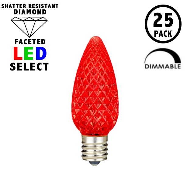 NL Select Red C7 LED Replacement Bulbs 25 Pack