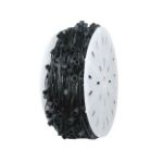 C9 Pro Decorator Kit - 1000' LED Diamond Faceted Warm White Black Wire w/12" Bulb Spacing