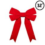 32" Red 3D Velvet Bow