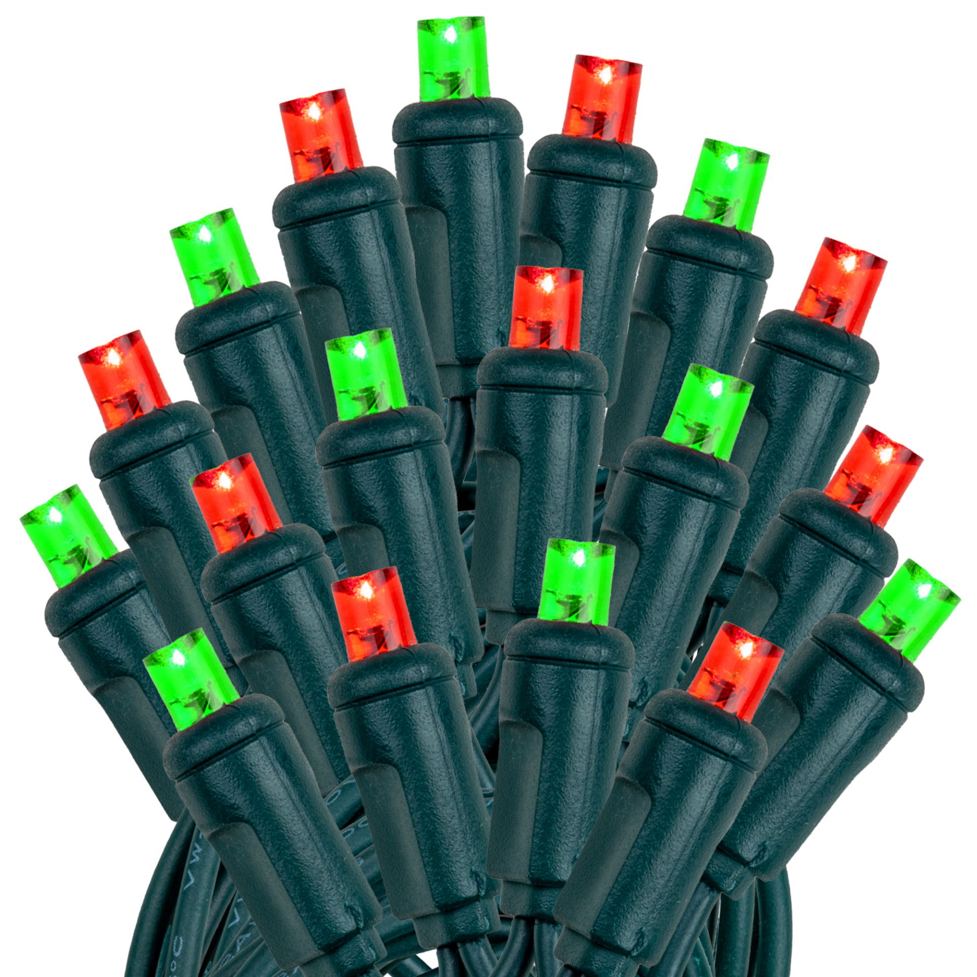 100 Light LED Christmas Mini Light Set, Patio Light, Warm White, Green Wire, 34’ - Bild 44 von 66