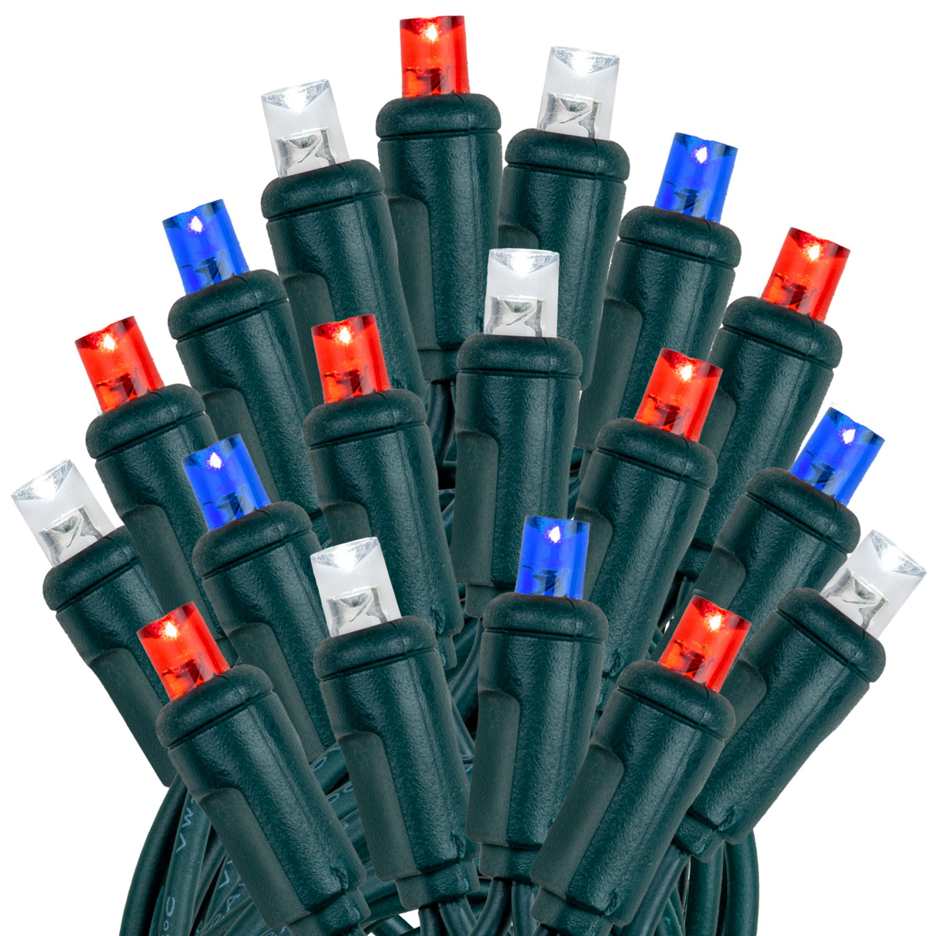 100 Light LED Christmas Mini Light Set, Patio Light, Warm White, Green Wire, 50’ - Picture 34 of 48