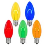 Multi C9 U-Shaped LED Plastic Flex Filament Replacement Bulbs 25 Pack 