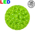 100 Lime Green LED 7.5" Sphere