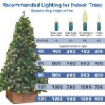Commercial Grade Wide Angle 100 LED Sun Warm White 50' Long on Green Wire