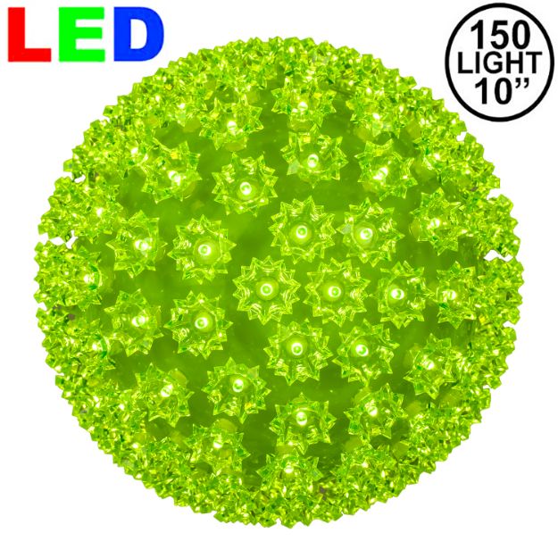 150 Lime Green LED 10" Sphere