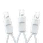 *NEW* True Twinkle® LED Christmas Lights 50 LED Pure White 25' Long White Wire